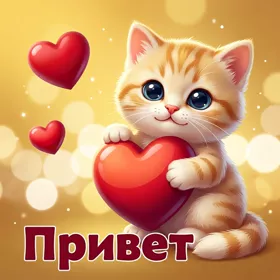 Postcard милая открытка привет
