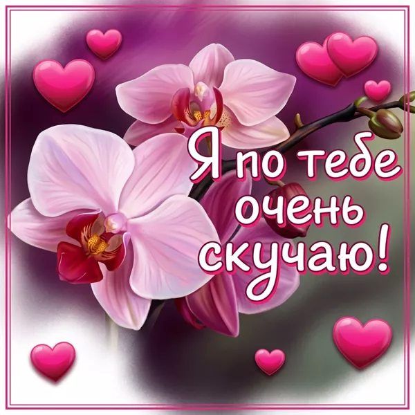 Postcard яркая картинка я по тебе очень скучаю