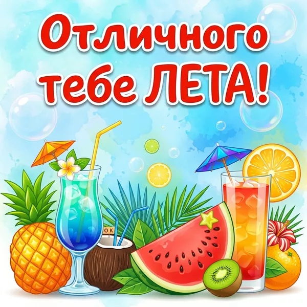 Открытка красивая картинка с летом