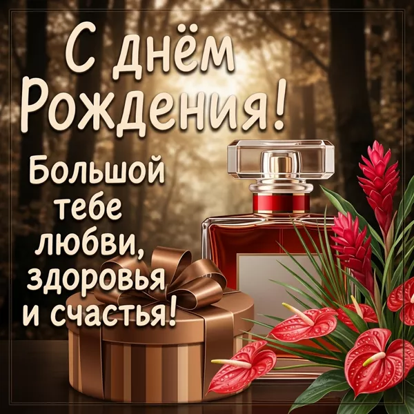 Postcard чудесная картинка с днем рождения