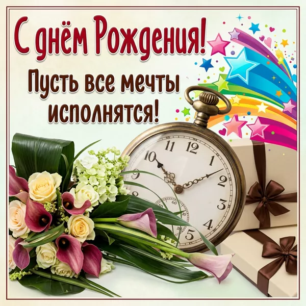 Picture очаровательная открытка пусть все мечты исполняются