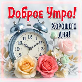Postcard яркая открытка доброе утро