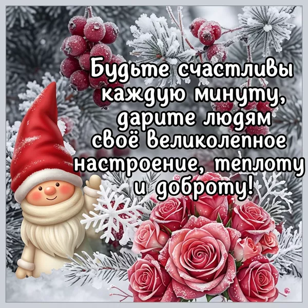 Postcard очаровательная картинка будьте счастливы каждую минуту