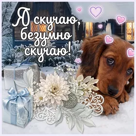 Postcard зажигательная открытка я скучаю