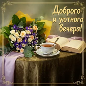 Picture новая открытка доброго и уютного вечера