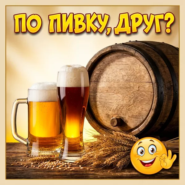 Postcard интересная открытка по пивку,друг?