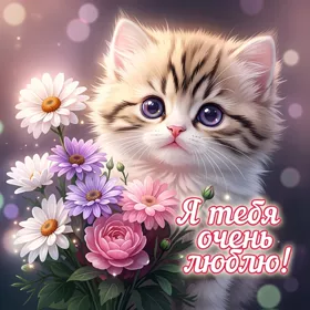 Picture эффектная открытка я тебя очень люблю