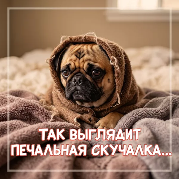 Postcard вдохновляющая открытка так выглядит печальная скучалка