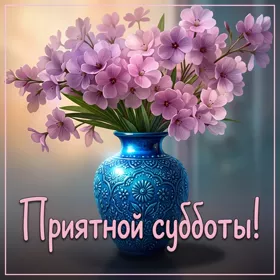 Postcard красочная открытка приятной субботы
