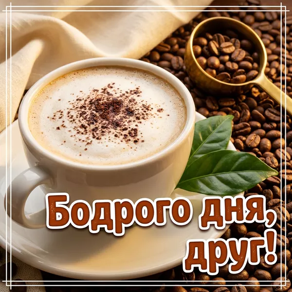 Picture привлекательная открытка бодрого дня, друг!