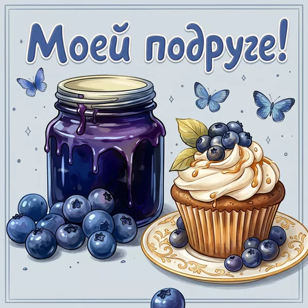 Postcard очаровательная открытка моей подруге