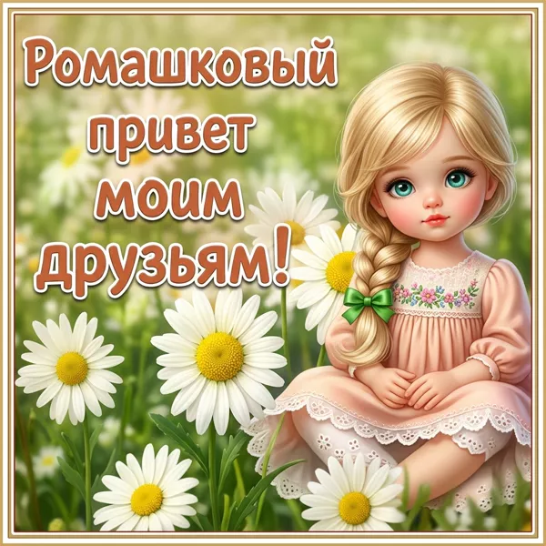 Picture обворожительная открытка ромашковый привет моим друзьям