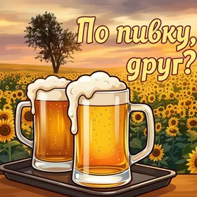 Picture жизнерадостная картинка по пивку,друг