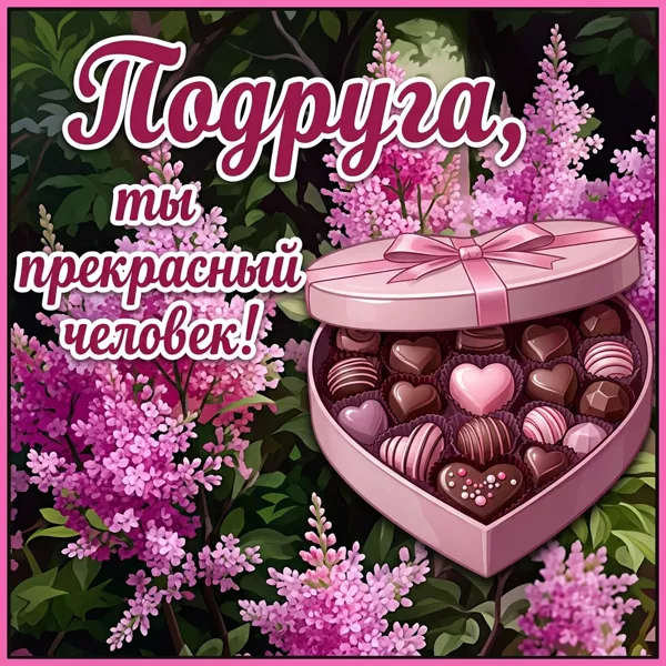 Postcard радостная открытка ты прекрасный человек