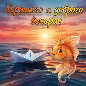 Postcard мудрая открытка хорошего и доброго вечера
