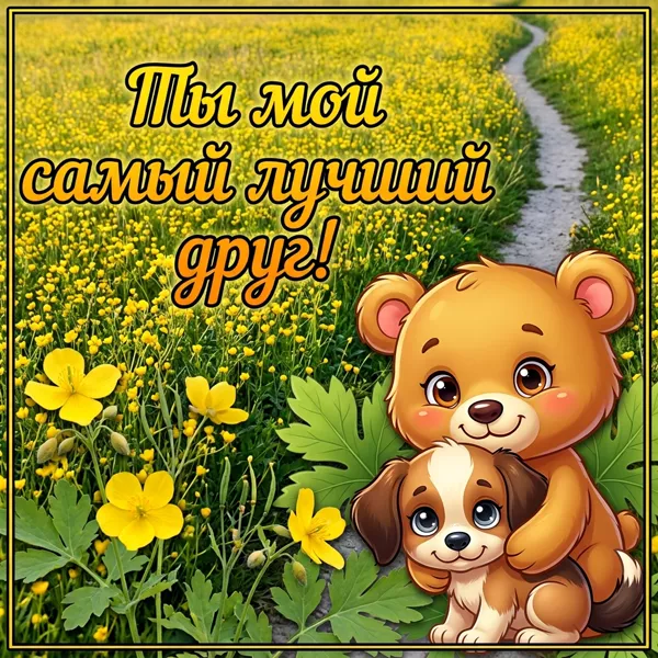 Picture мотивирующая картинка ты мой самый лучший друг