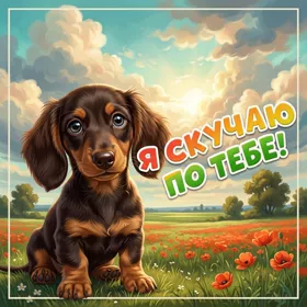 Postcard дружелюбная открытка я скучаю по тебе