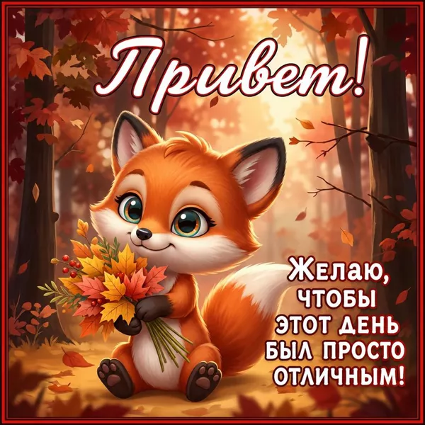 Picture атмосферная открытка привет