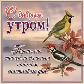 Postcard жизнерадостная открытка с добрым утром