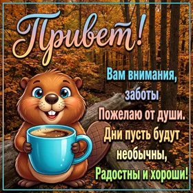 Postcard вдохновенная открытка привет