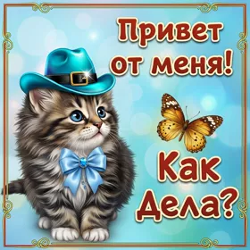 Открытка яркий приветик тебе посылаю