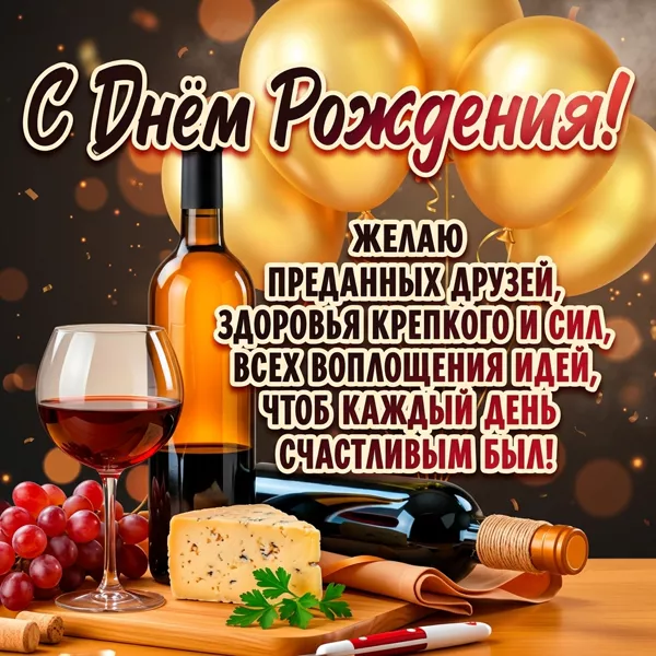 Postcard желаю преданных друзей, здоровья крепкого и сил