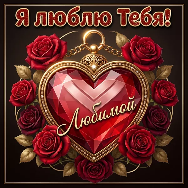 Postcard великолепная открытка любимой я люблю тебя
