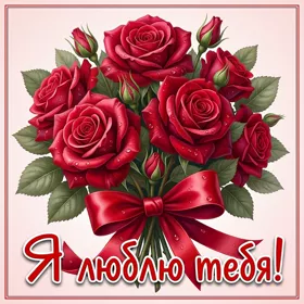 Postcard нежная цветочная открытка я люблю тебя
