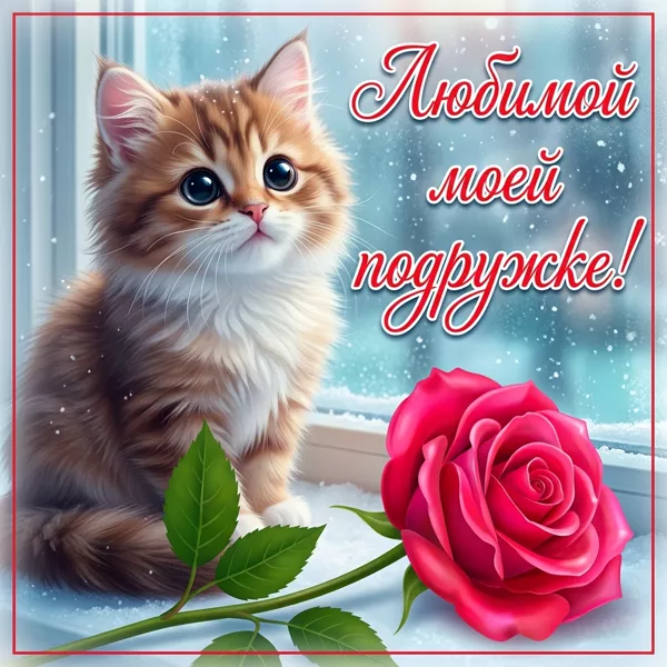 Postcard сказочная открытка любимой моей подружке