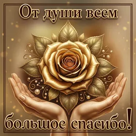 Postcard от всей души всем большое спасибо