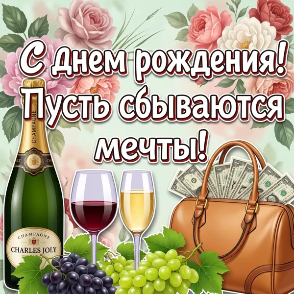 Открытка прекрасная картинка с днем рождения женщине