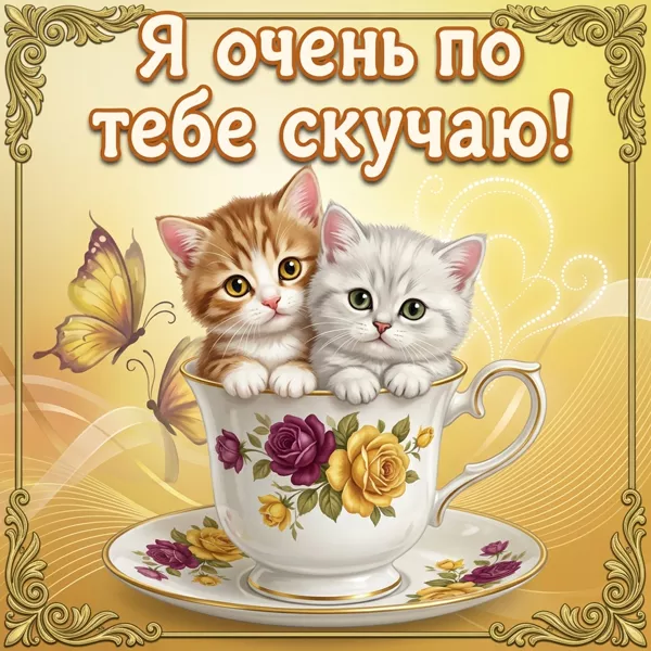 Открытка скучаю без тебя