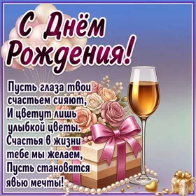 Postcard картинка с днём рождения! пусть улыбки окружают тебя всегда