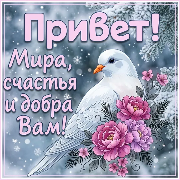 Postcard открытка привет, пусть этот день будет таким же замечательным, как вы!