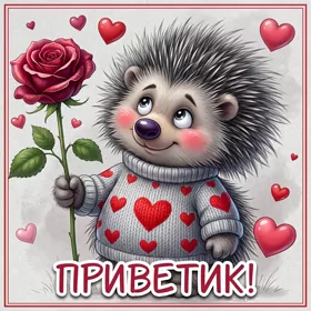 Postcard открытка привет, пусть каждый день будет уникальным!