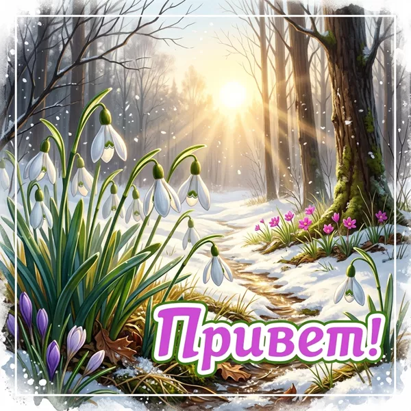 Postcard открытка привет, пусть каждый момент этого дня будет волшебным!