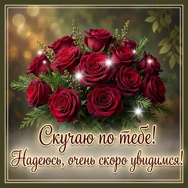 Picture открытка скучаю по твоей улыбке, она делает мой день