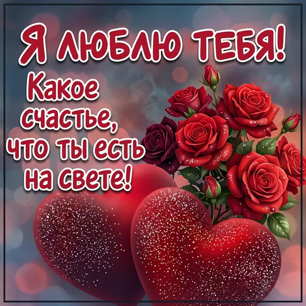 Postcard открытка я люблю тебя, ты мой лучший друг и самый близкий человек