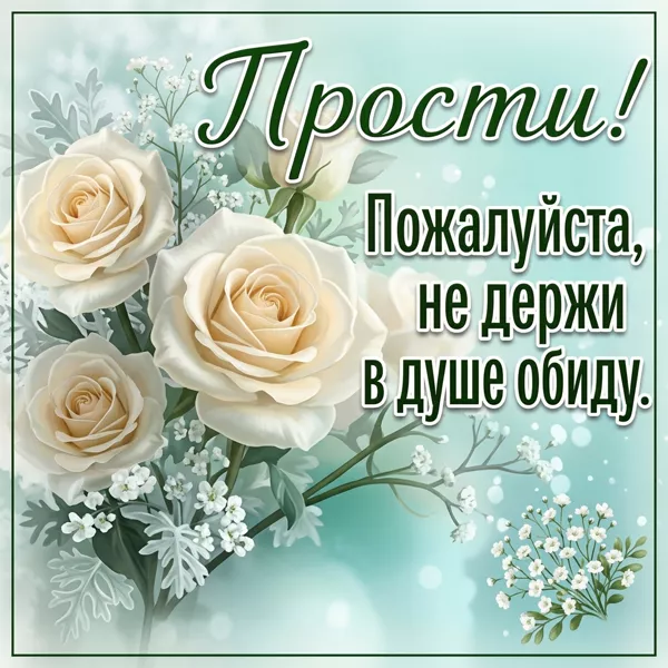 Postcard картинка прости, мои поступки не отражают того, как я отношусь к тебе