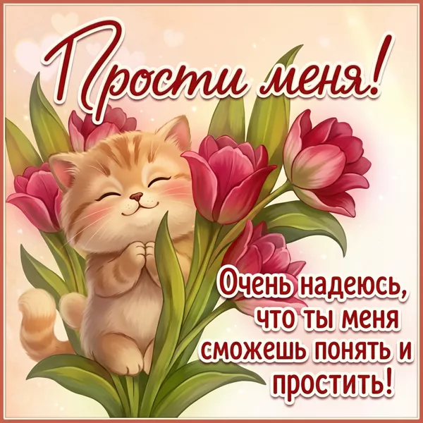 Picture открытка прости, давай оставим всё позади и начнём заново