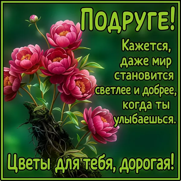 Picture открытка подруге с благодарностью за поддержку и дружбу