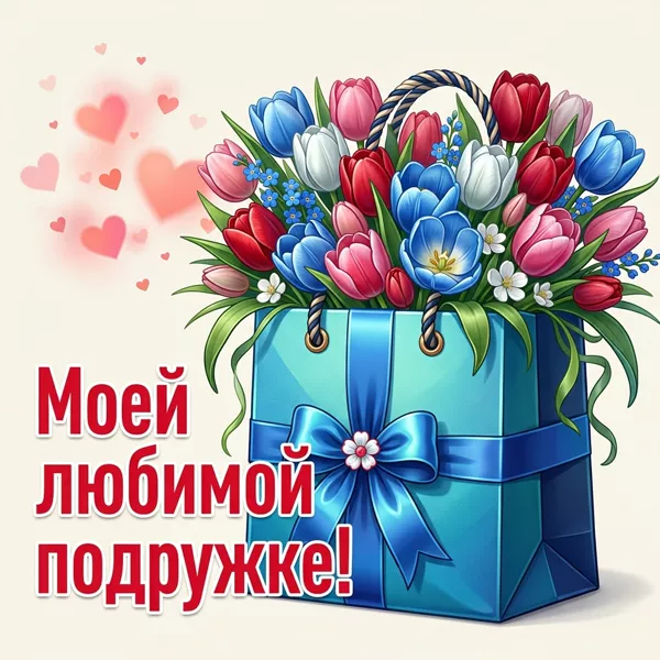 Postcard картинка подруге — пусть каждый день будет особенным