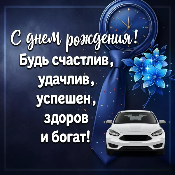 Picture открытка с днем рождения, будь счастлив