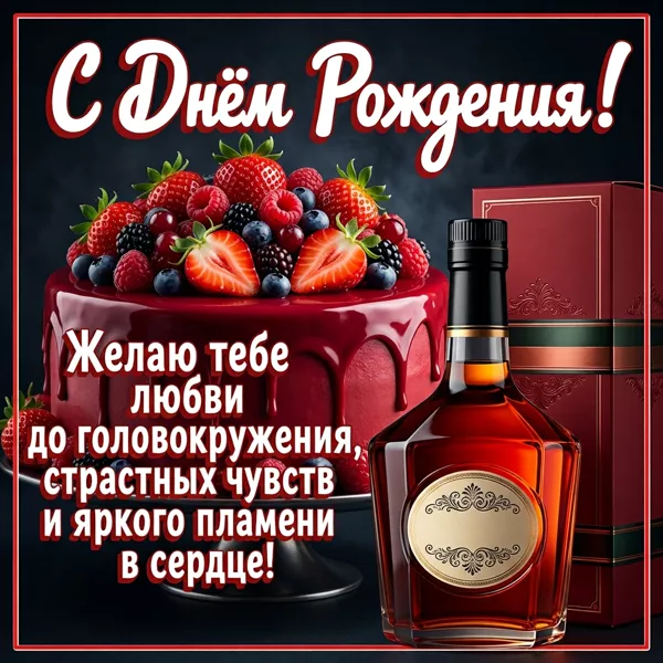 Picture открытка с днем рождения, желаю большой любви