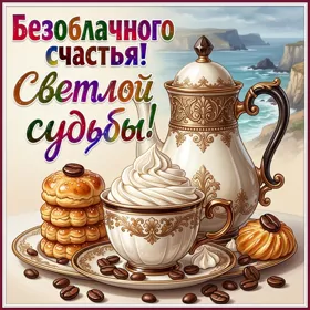Picture открытка безоблачного счастья и светлой судьбы