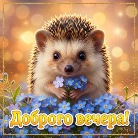 Postcard открытка доброго вечера, пусть он будет ярким