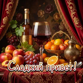 Postcard открытка сладкий привет