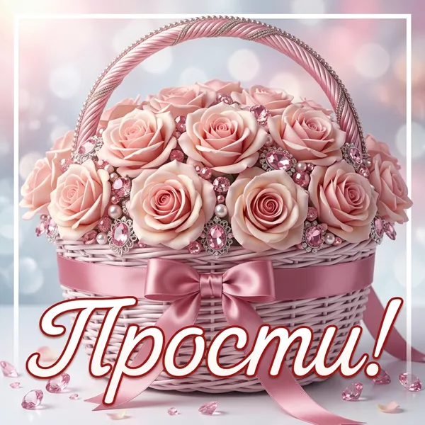 Picture открытка прости и прими прекрасный букет