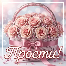 Picture открытка прости и прими прекрасный букет