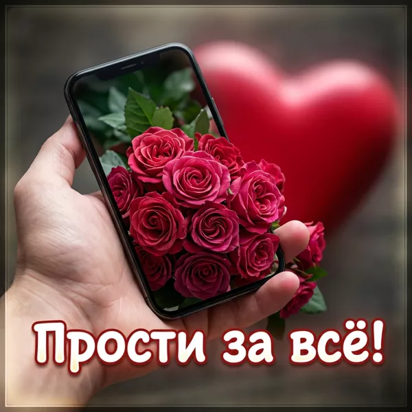 Picture открытка прости за все